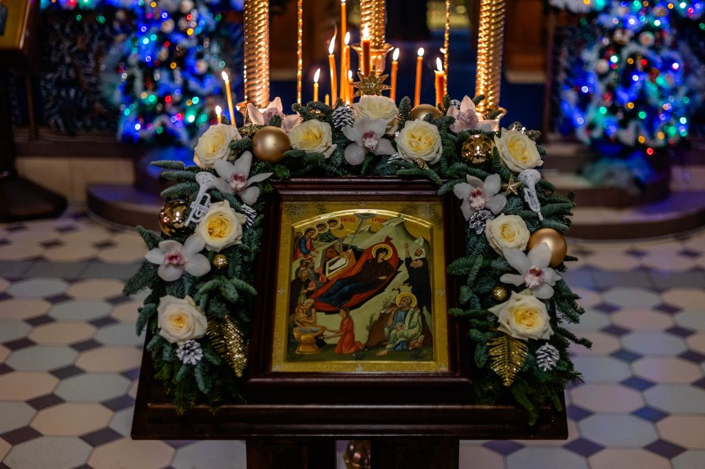 Божественная литургия в праздник Рождества Христова